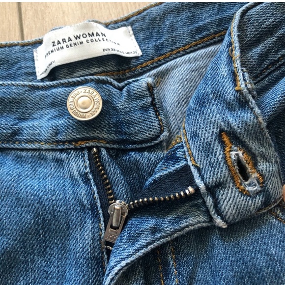 Zara High Rise Wide Leg Jeans - Picture 3 of 11